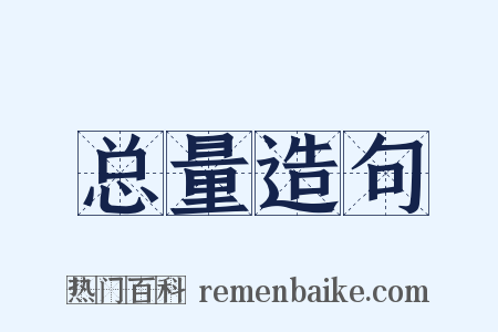 总量造句是什么意思的图片
